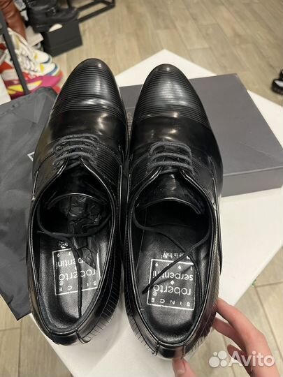 Новые мужские туфли Roberto Serpentini 44 Италия