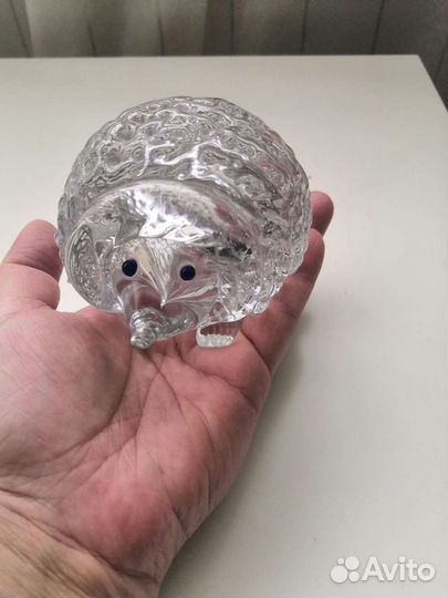 Хрустальный ежик винтажный СССР
