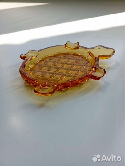 Пепельница Чехословакия цветное стекло