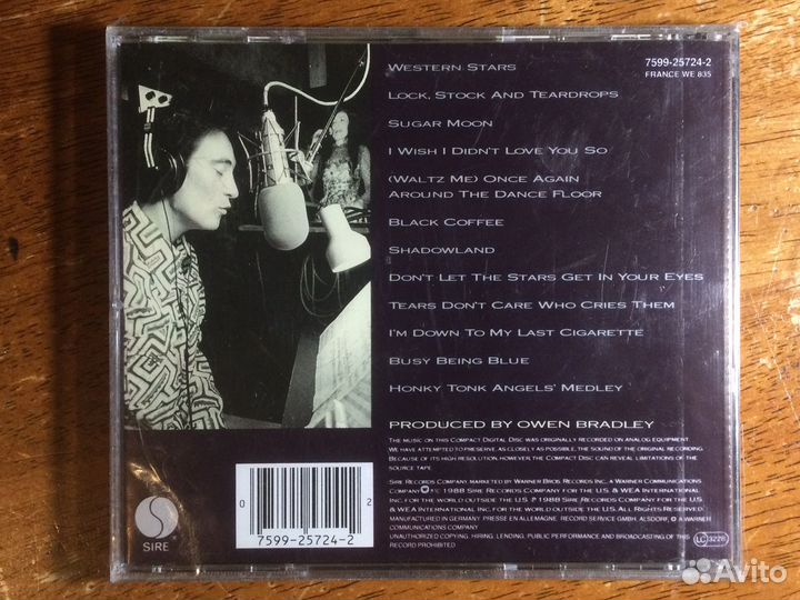 K.D. Lang - Shadowland CD (1990)