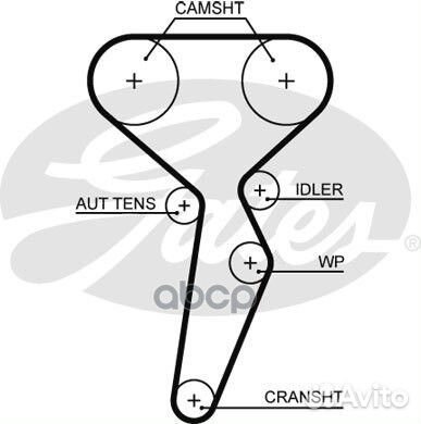 5671XS Ремень грм renault 1.4-1.6 99- (132x27.4