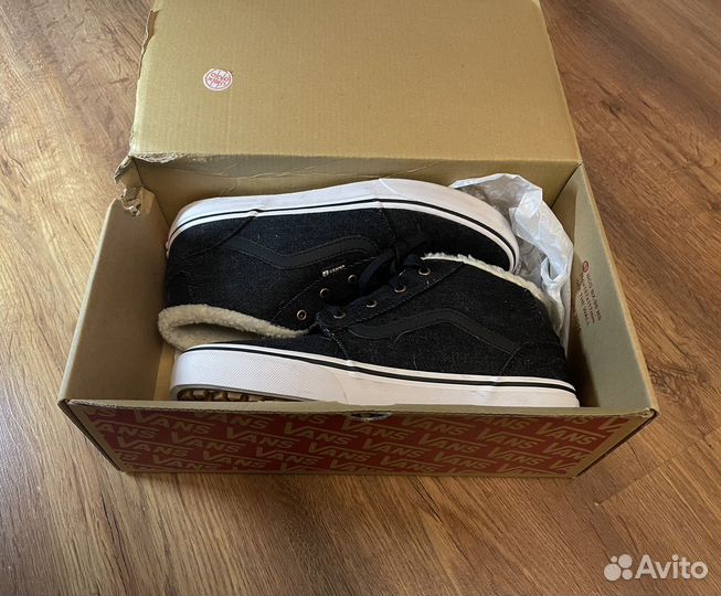 Кеды vans высокие с мехом оригинал