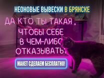 Неоновая вывеска неон вывески изготовление