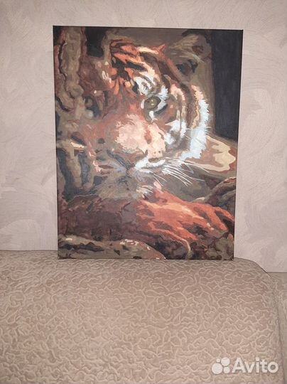 Картины по номерам раскрашенная