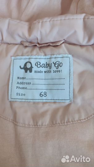 Комбинезон для девочки 68