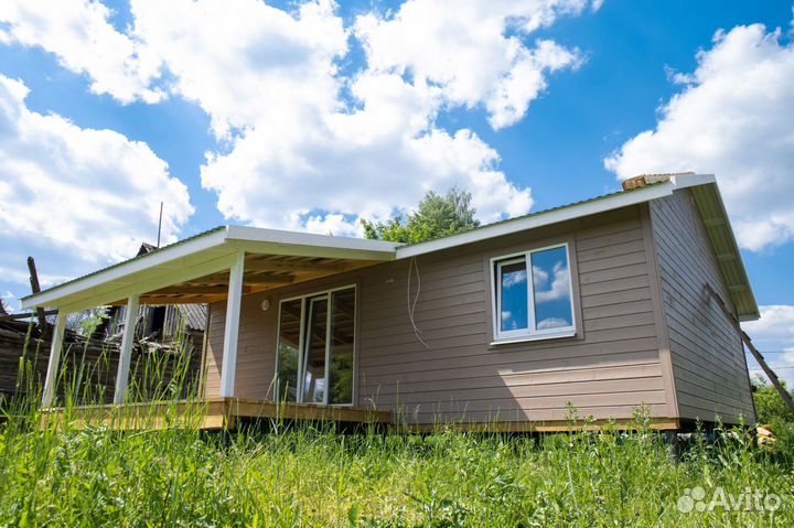 Каркасный дом 72м