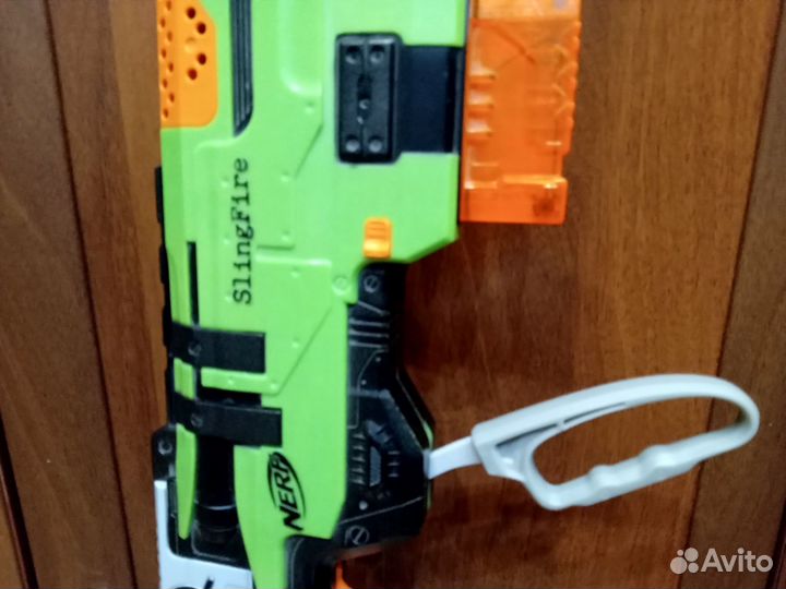 Бластер nerf slingfire в отличном состоянии