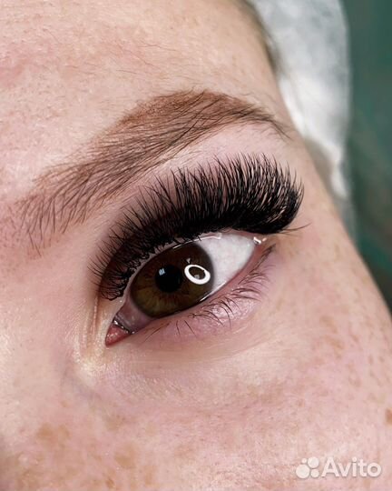 Наращивание ресниц 3Д классика 2Д мокрый