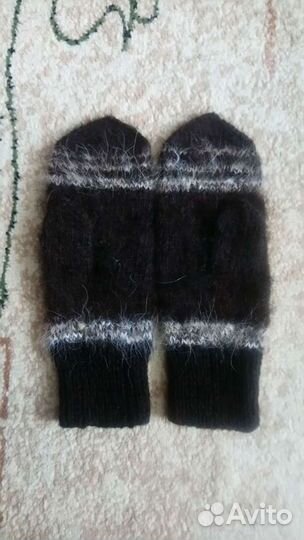 Варежки из собачьей шерсти