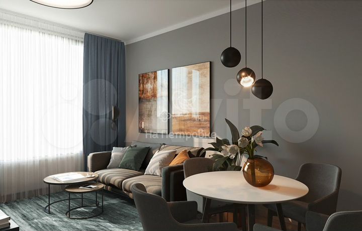 2-к. апартаменты, 60,3 м², 19/24 эт.