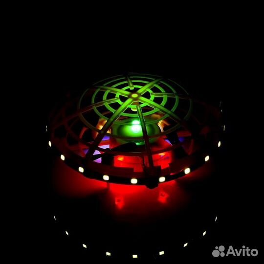 Летающая тарелка UFO, датчик движения, работает от