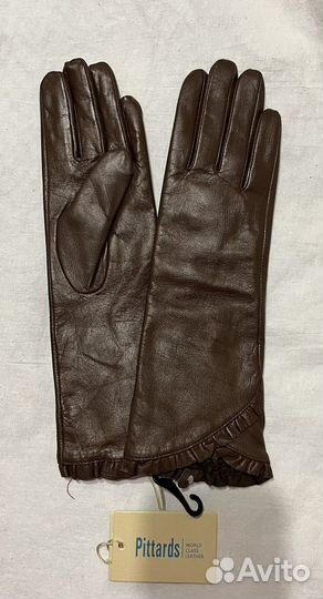 Перчатки женские кожаные новые