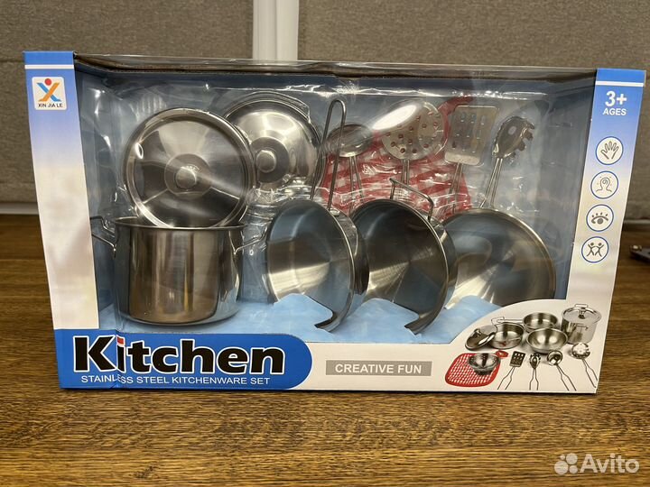 Детская посуда для кухни (11 предметов)