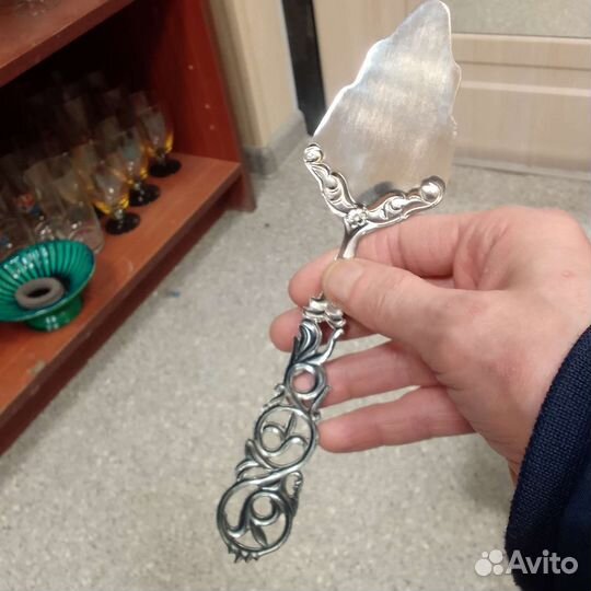 Лопатка для торта мельхиор