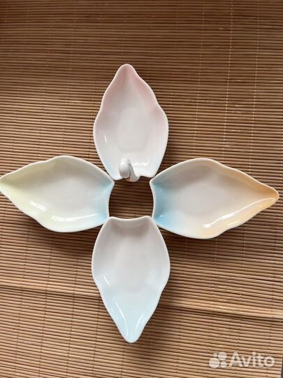 Фарфоровый соусник Лебедь (старый, Китай)