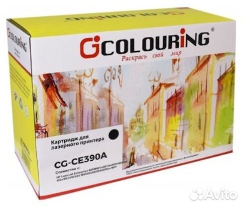 CE390A CG Совместимый тонер-картридж Colouring