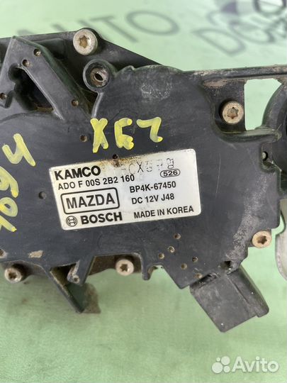 Моторчик стеклоочистителя заднего mazda 3 bk