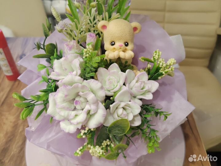Букет цветов из мыла