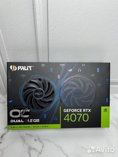 Видеокарта Palit RTX 4070 новая гарантия 3г