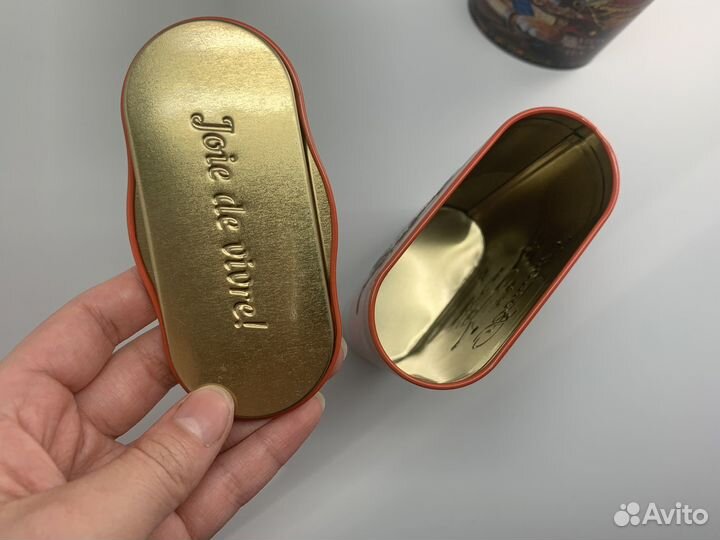Металлическая коробка жестяная коробка из под чая