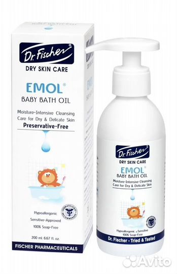 DR. fischer масло для купания/Крем под подгузник