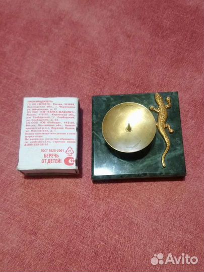 Подсвечник из змеевика