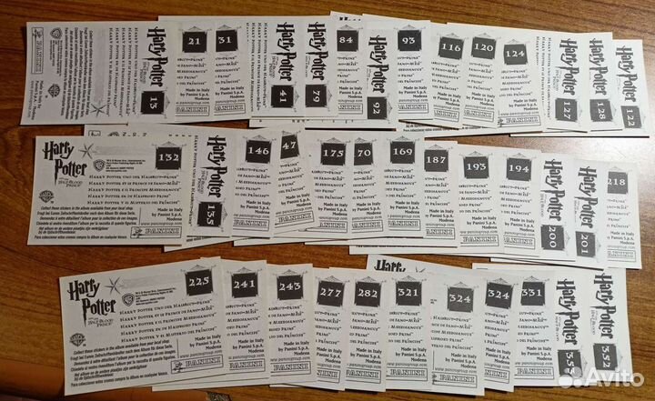 Наклейки panini Гарри Поттер