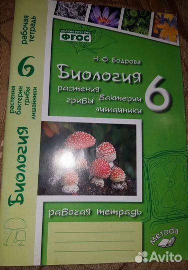 Рабочая тетрадь по биологии 6 класс