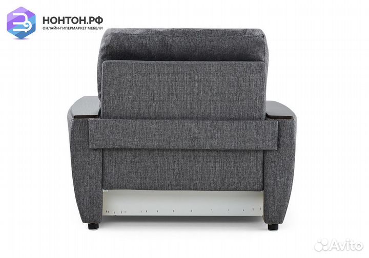 Кресло еврокнижка Дубай тёмно-серый