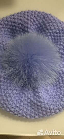 Берет из пуха норки новый