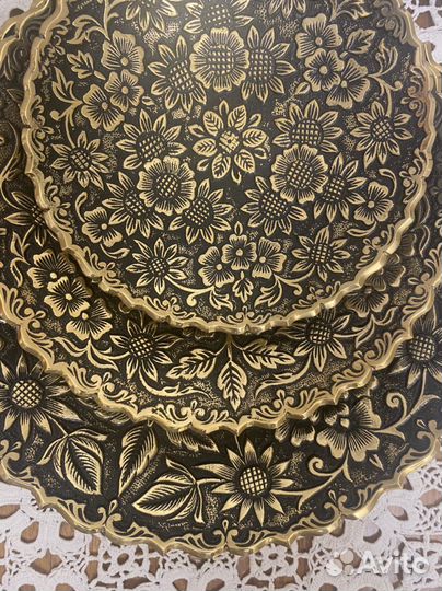 Набор блюд из латуни