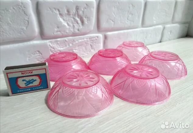 Солонки СССР Набор пластиковых чашечек