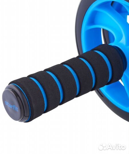 Ролик для пресса двойной RL-102, черный/синий