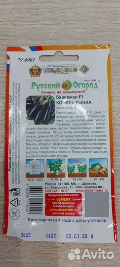 Рассада баклажан