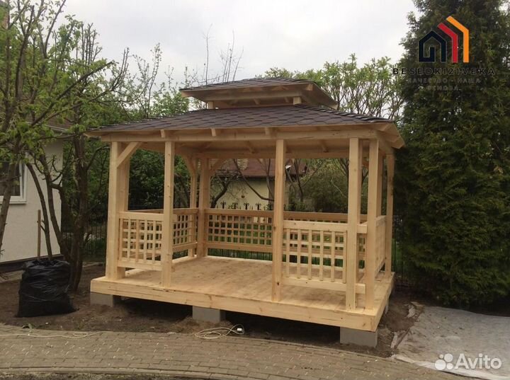 Беседка 4х4. Монтаж за 1 день