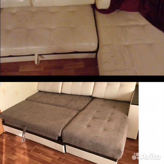 Перетяжка мягкой мебели