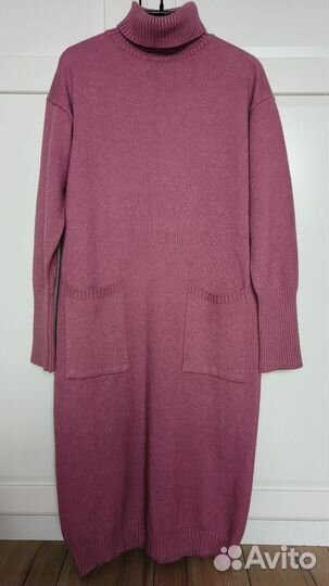 Женское вязаное платье свитер