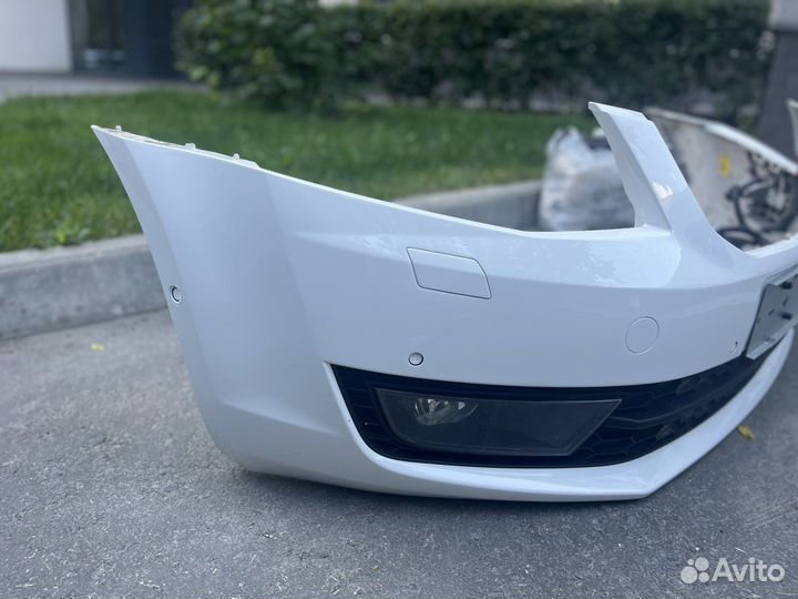 Передний бампер шкода октавия а7