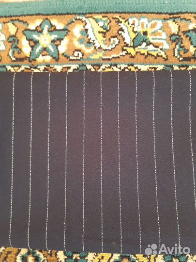 Ткань синяя в полоску