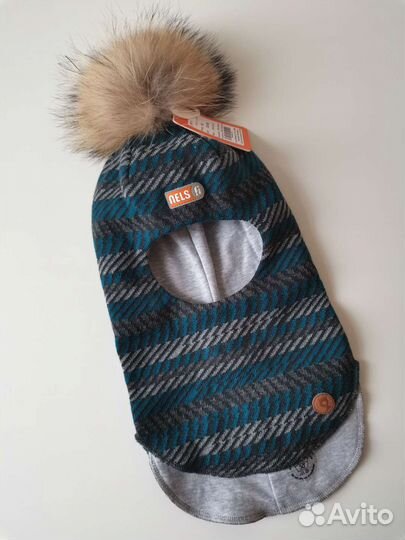 Новая Финская шапка и варежки 52 54