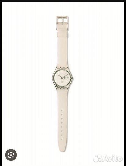 Swatch Snowcovered White Rubber Strap