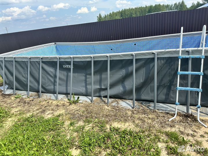 Каркасный бассейн intex 7.32 x 3.66 x 1.32 м
