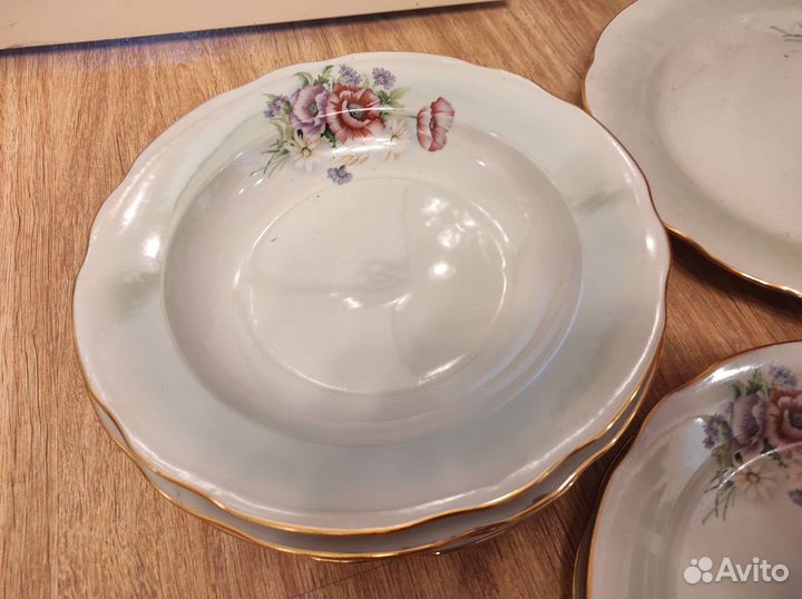 Набор столовой посуды новый дулевский фарфор