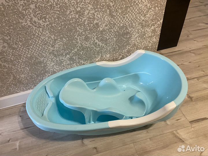 Детская ванночка с горкой и гамаком
