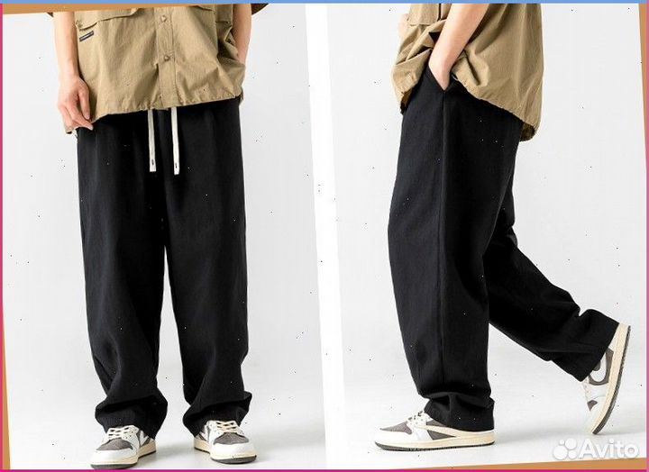 Спортивные широкие штаны карго (s - xxl)