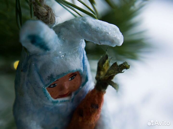 Ватные елочные игрушки новые