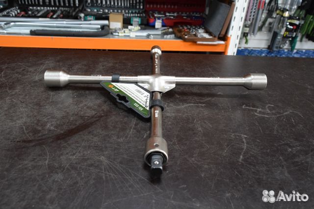 Ключ баллонный крестовой усиленный 17x19x21x22мм