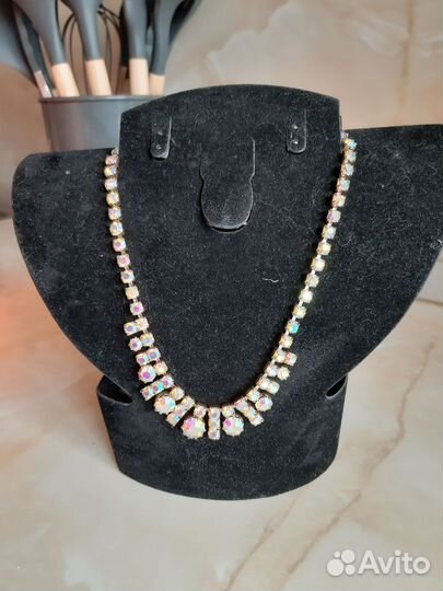 Ожерелье винтажное чешское. Аврора Бореализ