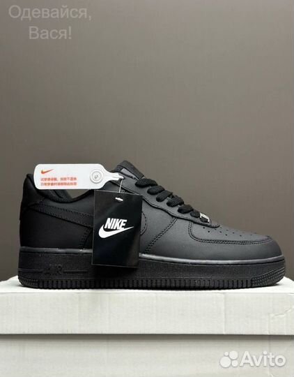 Кроссовки nike air force 1 черные