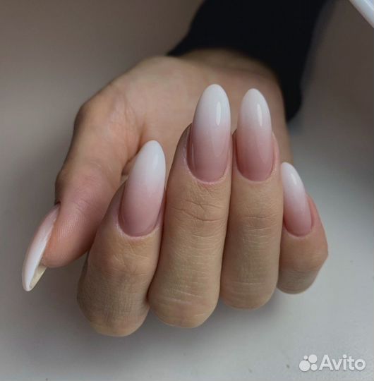 Комбинированный маникюр и покрытие, наращивание